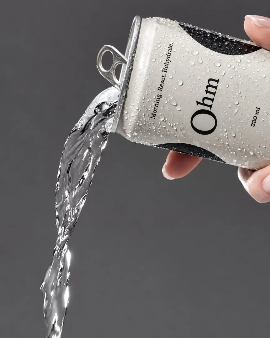 Ohm poured from the can